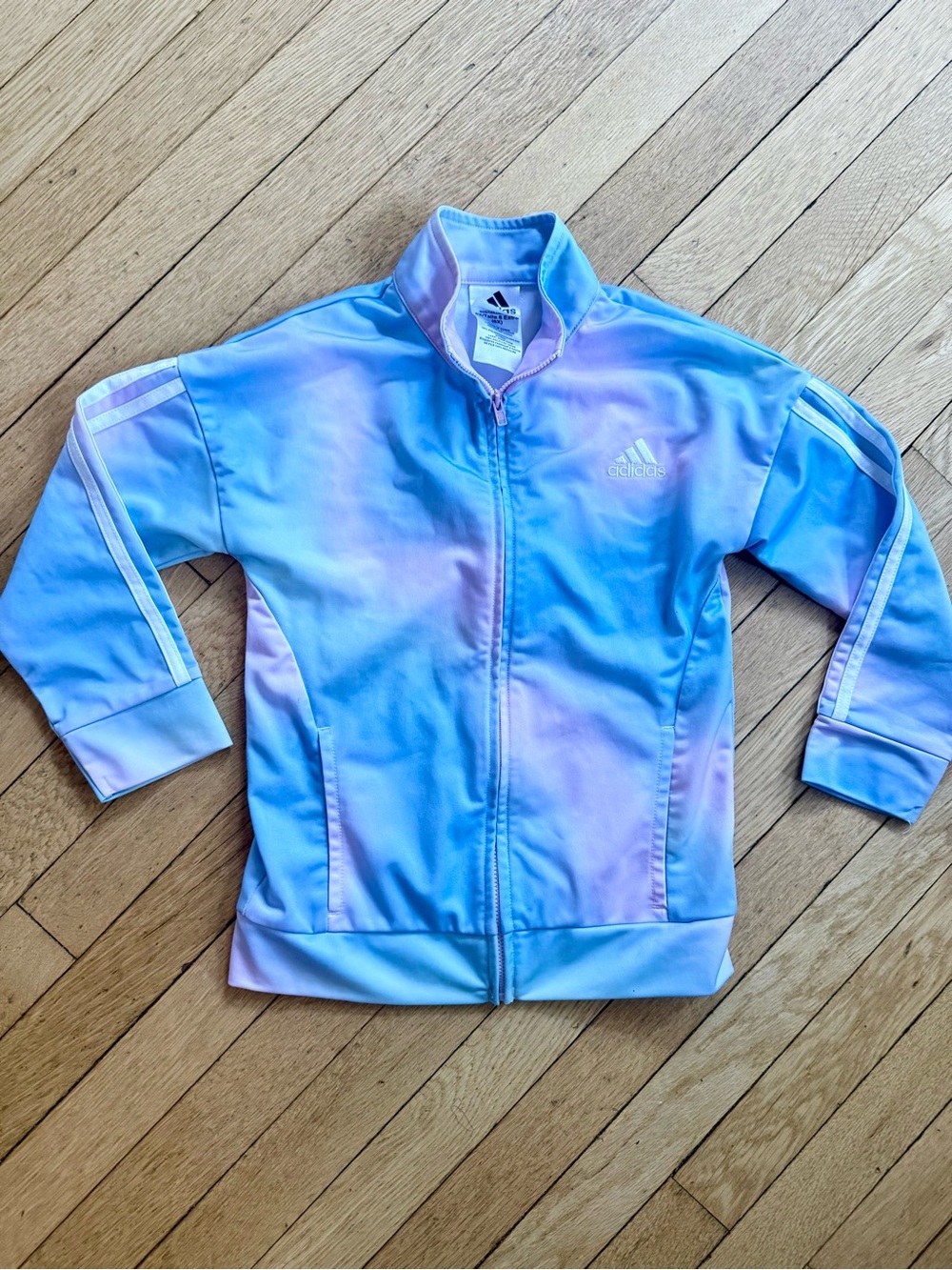 Adidas Kids Girls Blue & Pink Ombre Track Jacket
